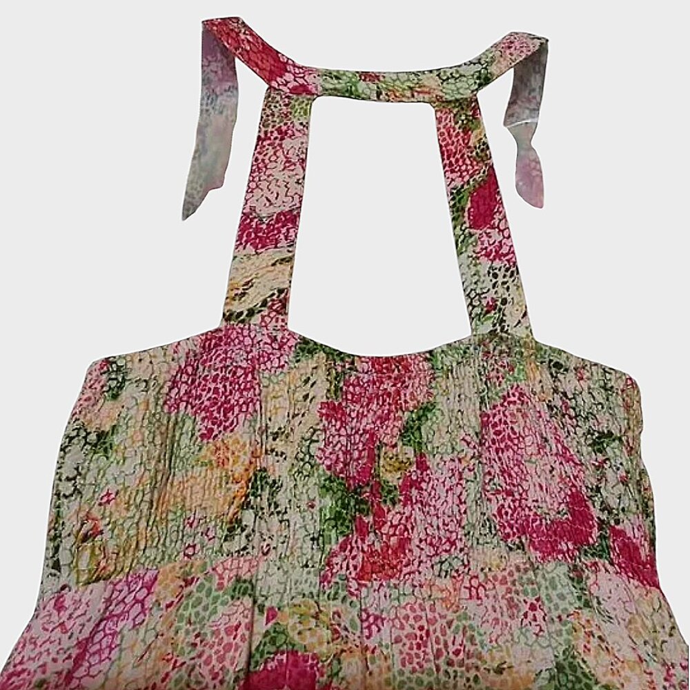 Angie Maxi Sundress Soft Flowy Floral Hi-Low - Small - Picture 4 of 7